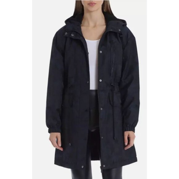 Anthropologie Avec Les Filles Star Camo Jacket Parka Sherpa Lined Long Length S - Picture 4 of 16